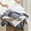 Couette rayée tissée 7 pièces avec rembourrage respirant et draps infroissables, idéale pour les chambres d'adolescents. Rayures discrètes, drap plat, parfait pour accueillir des invités.