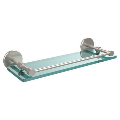 Dalston 1 Piece Metal and Glass Bracket Shelf