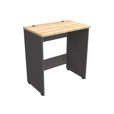 Hanswalter 31" Workbench/Table, Dark Gray & Maple
