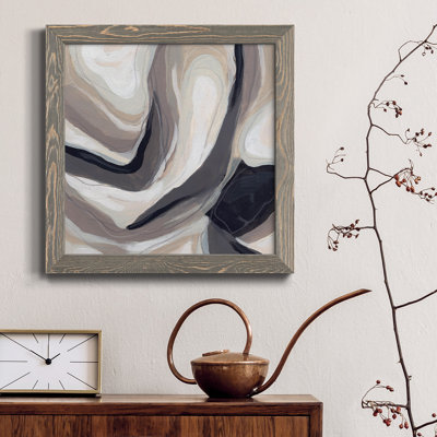 Stone Ripple III - Toile encadrée de qualité supérieure - prête à être accrochée