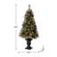 Arbre de Noël cyprès blanc givré illuminé-893898171