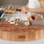BoosBlock® Chinese Chopping Block 3" End Grain Maple Non-Reversible Round Block-98703428-98703427