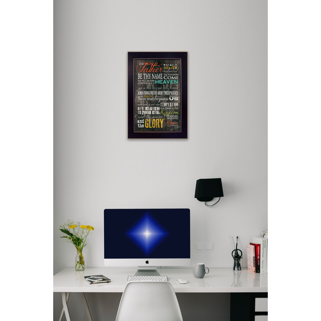 The Lords Prayer Framed Wall Art for Living Room, Home Wall Decor Framed Print By Marla Rae Wrought Studio™