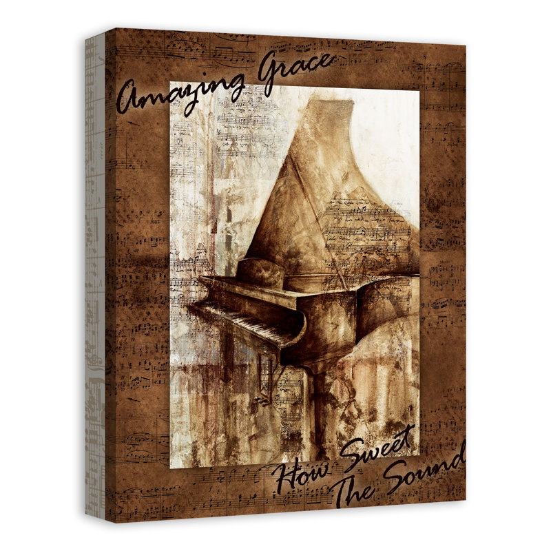 Piano sur toile, H 16 po x l 12 po x P 1,25 po