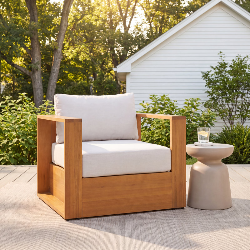 Emmett Outdoor Patio Chair With Cushions