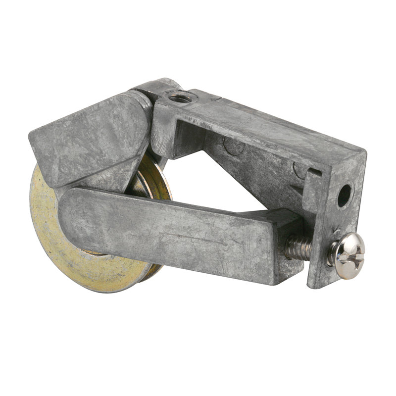 FHC D1794 Sliding Door Roller Assembly, Steel Roller Material, Ball Bearing Movement, 1-1/4" Roller Diameter, Gray Housing Finish