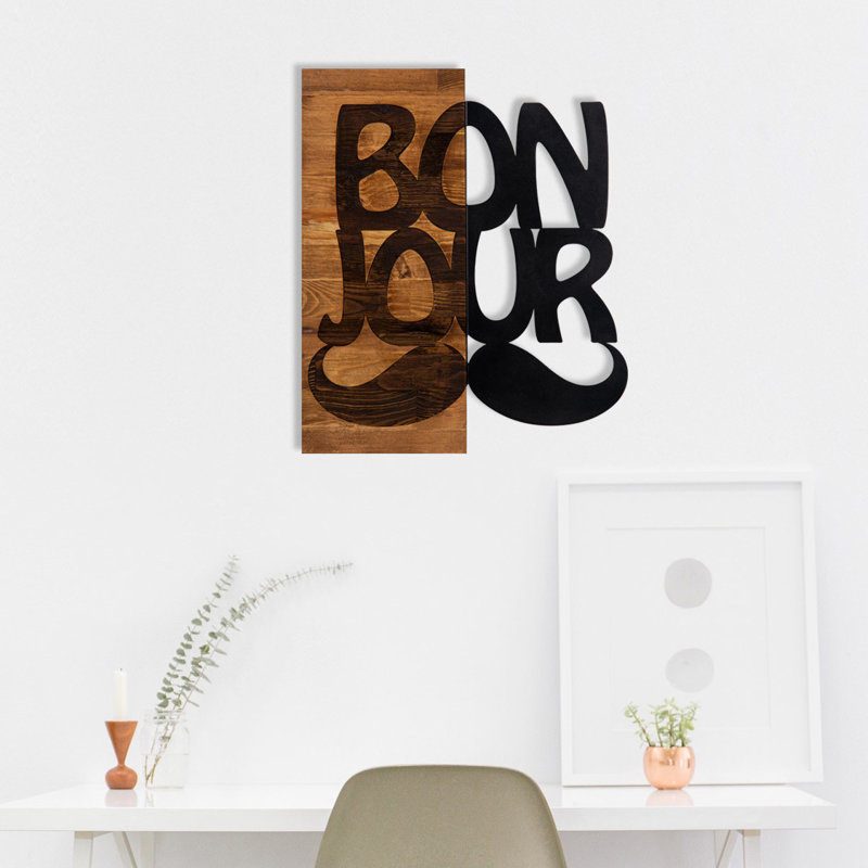 Décoration murale en bois