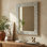 Miroir d'appoint mural blanc Demson