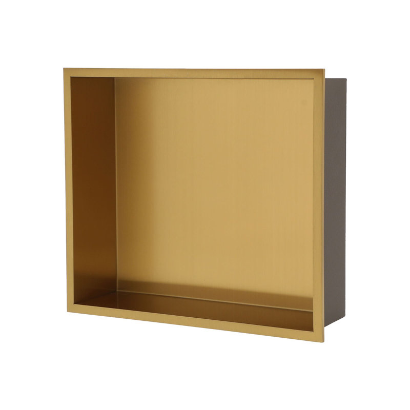 Niche murale en acier inoxydable, Or