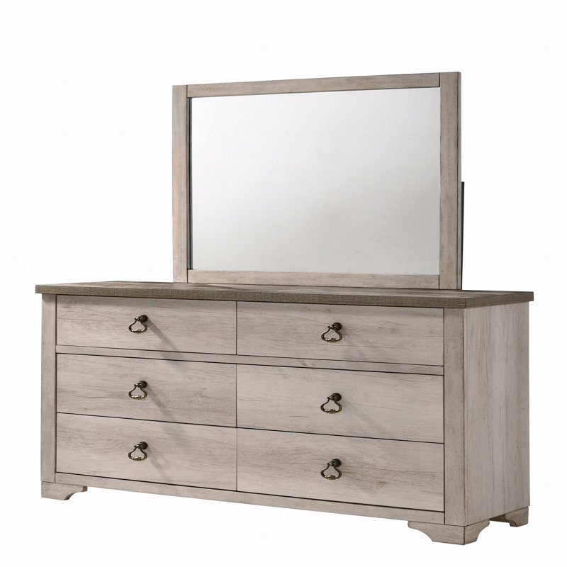 Commode 6 tiroirs, 1 pièce Cottage