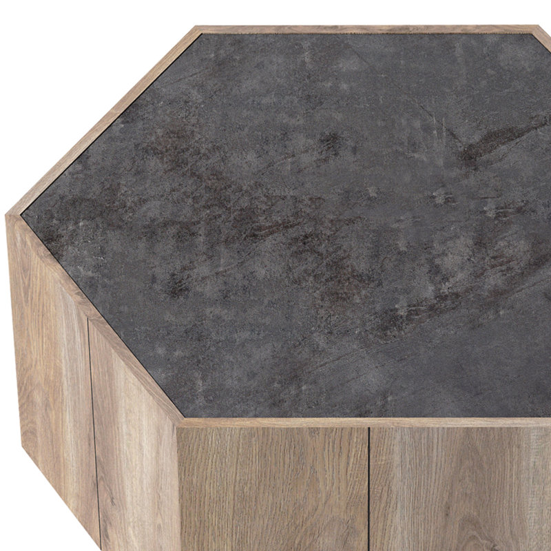 Table de bout à 2 tiroirs Bluefarb