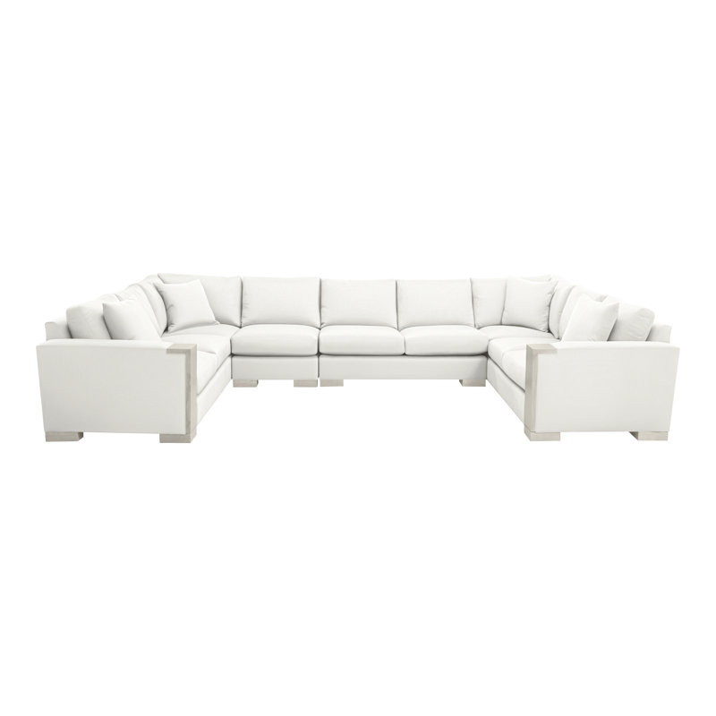 Michael Weiss 4-Piece Abingdon Sectional, Kempsey Sheepskin, Wrenn