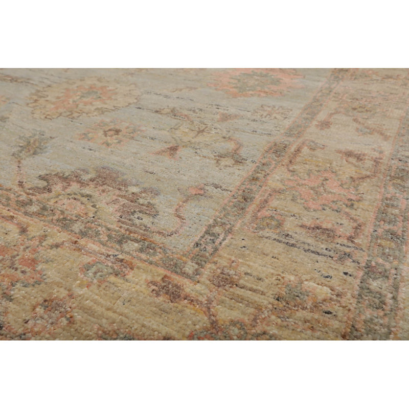 Tapis oriental en laine noué à la main 4 po x 6 po KPSI