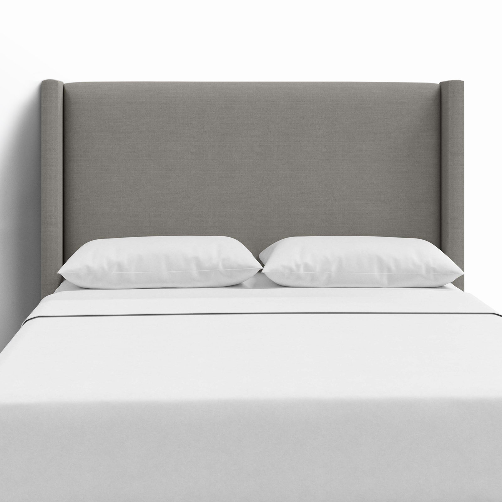 Hanson Upholstered Headboard, Full, Classic Putty Linen