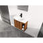 Meuble-lavabo moderne 24 po avec lavabo. Porte à fermeture en douceur, fabrication en contreplaqué. , -. Armoire et évier en céramique à fixation murale de style contemporain. Construire,. Jumeler