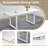 70.86'' Dining Table Set,Extendable Double Pedestal Dining Set For 4-6-152894026-152894024-152894020