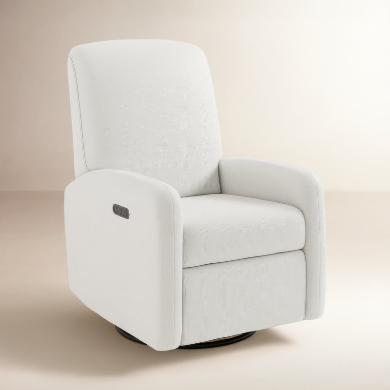 Fauteuil inclinable électrique pivotant Bellwood, Ivoire tressé