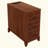 End Table With 3 Drawers, Corner Table With 4 Open Shelves, Tall Side Table For Bedroom And Corner