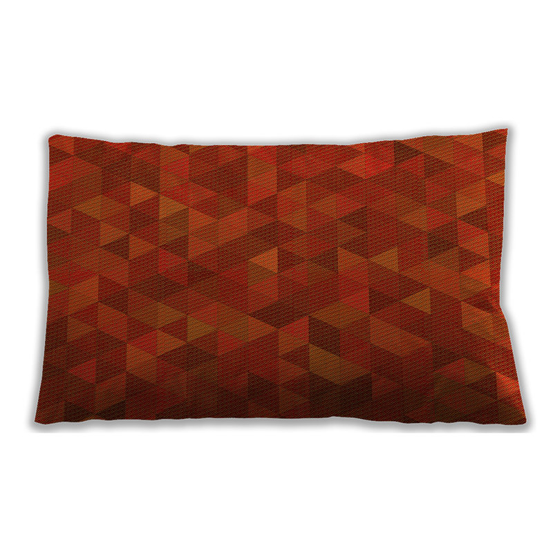 Coussin lombaire géométrique, Jaune, Synthétique