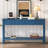 Entryway Console Table With Bottom Shelf