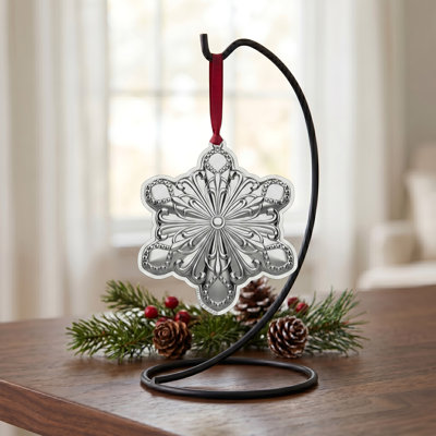 Wallace 2026 Silver-Plate Snowflake Ornament, 6th Edition