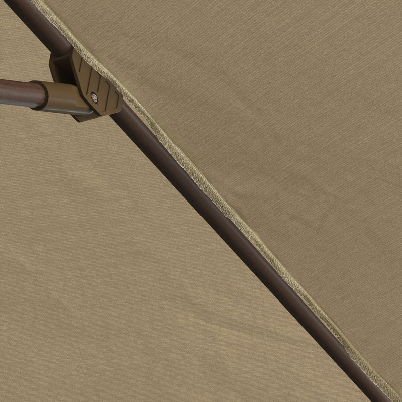 Parasol de marché de 132 po Downtime, Toile Sunbrella® beige antique