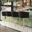 Tabouret de comptoir avec structure en métal 25,6 po Kristyn-671595767