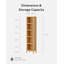 Bibliothèque haute et étroite, tablette cubique ouverte à 5 niveaux, bibliothèque de rangement modulaire autoportante pour salon, bureau ou salle d'étude-134223214