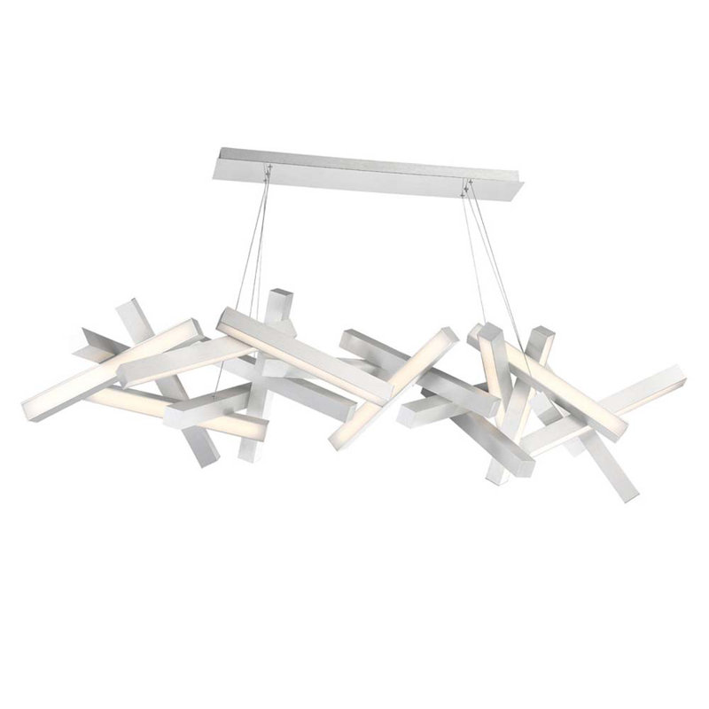 Lustre géométrique unique / remarquable Nimbus, Aluminium brossé
