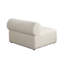 Fauteuil modulaire à dossier bas en velours brun clair Zey Zey-115686274-115686276