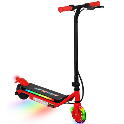 AIYAPLAY Electric Scooter, for 6-14 Years w/ Brakes, Colourful Lights