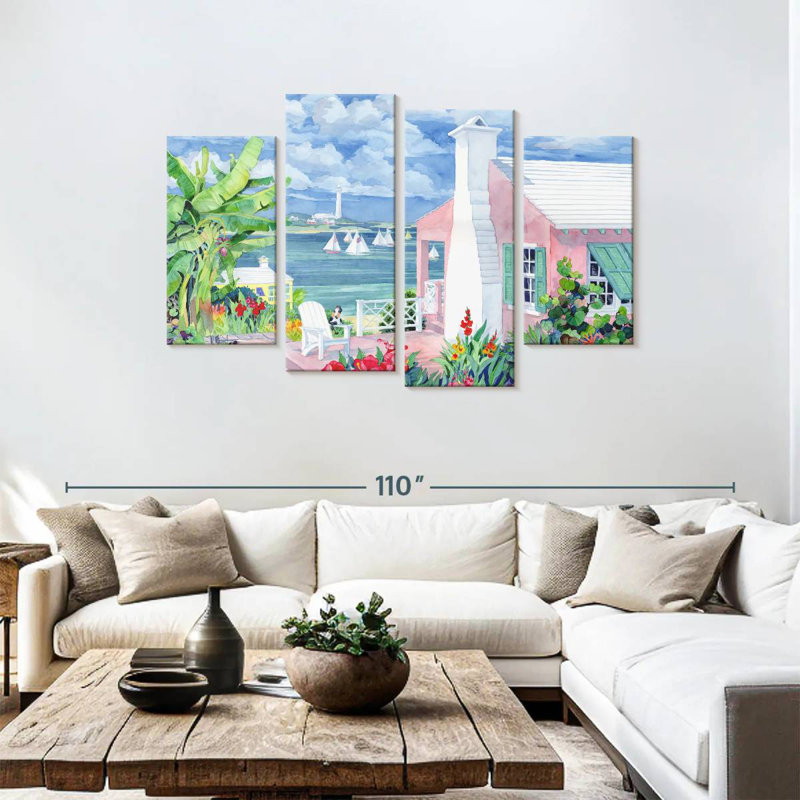Bermuda Cove, 48" H x 75" W