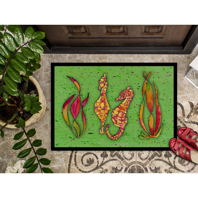 Tapis d'intérieur antidérapant Seahorse, Rectangle 2 pi x 3 pi