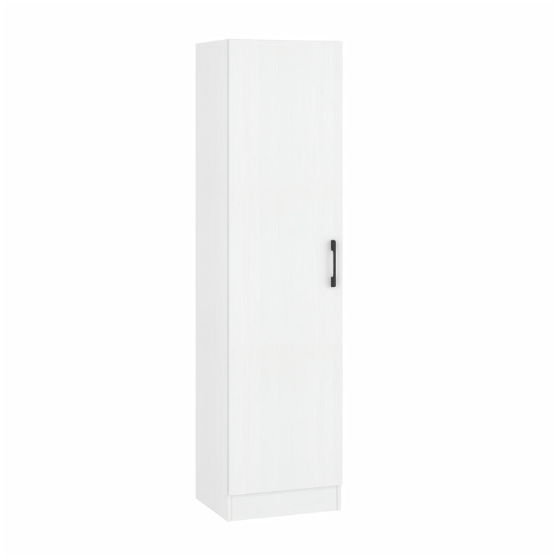 Ebern Designs Storage Cabinet, Wooden Collection Food Pantry Cabinet With Door, White
