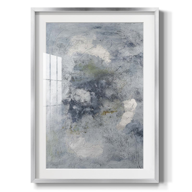 Indigo Dreamscape I - impression encadrée, H 28,5 po x l 20,5 po, Argent argent
