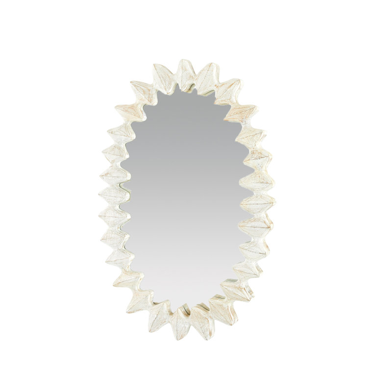Cicada Oval Solid Wood Mirror