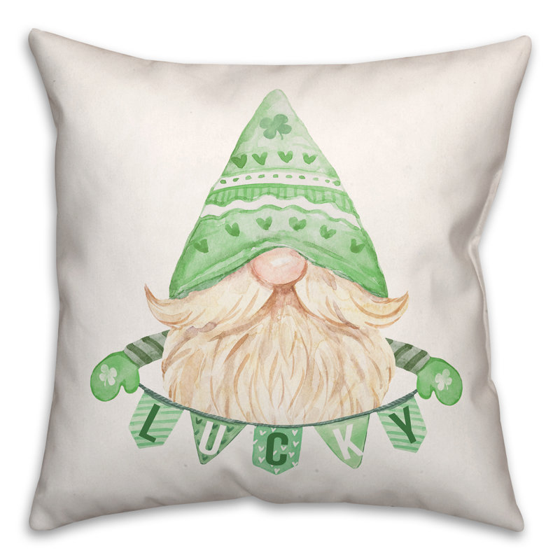 Spun Polyester Reversible Throw Pillow
