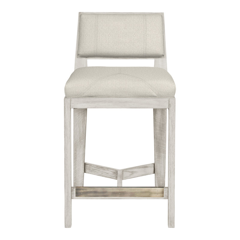 Thom Filicia 32.5'' Stool, Casa Blanca, Nomad Snow Crypton® Chenille