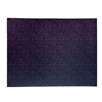 Tapis noir/mauve zone