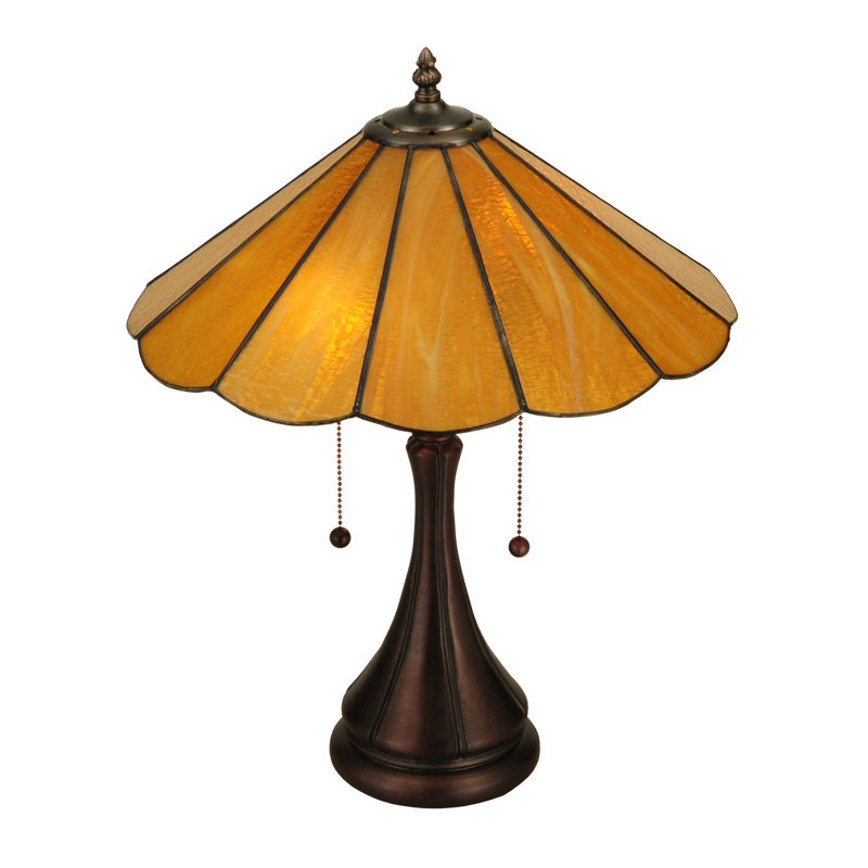 Panel Honey Amber 20.25" Table Lamp