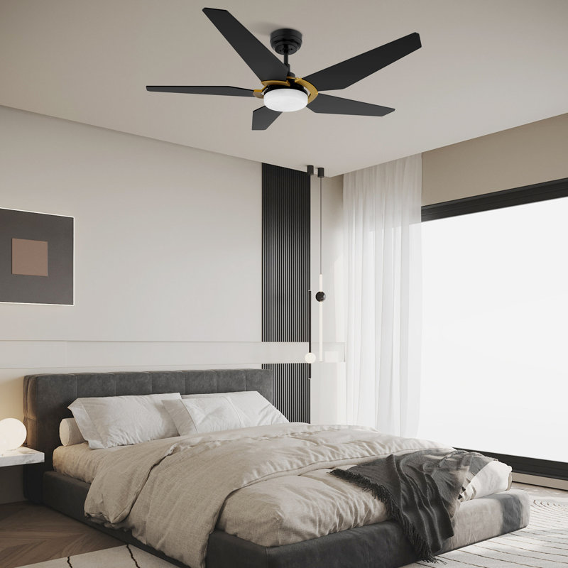 Voyager 52'' Smart Ceiling Fan With Remote, Light Kit Included, Works With Google Assistant And Amazon Alexa,Siri Shortcut.