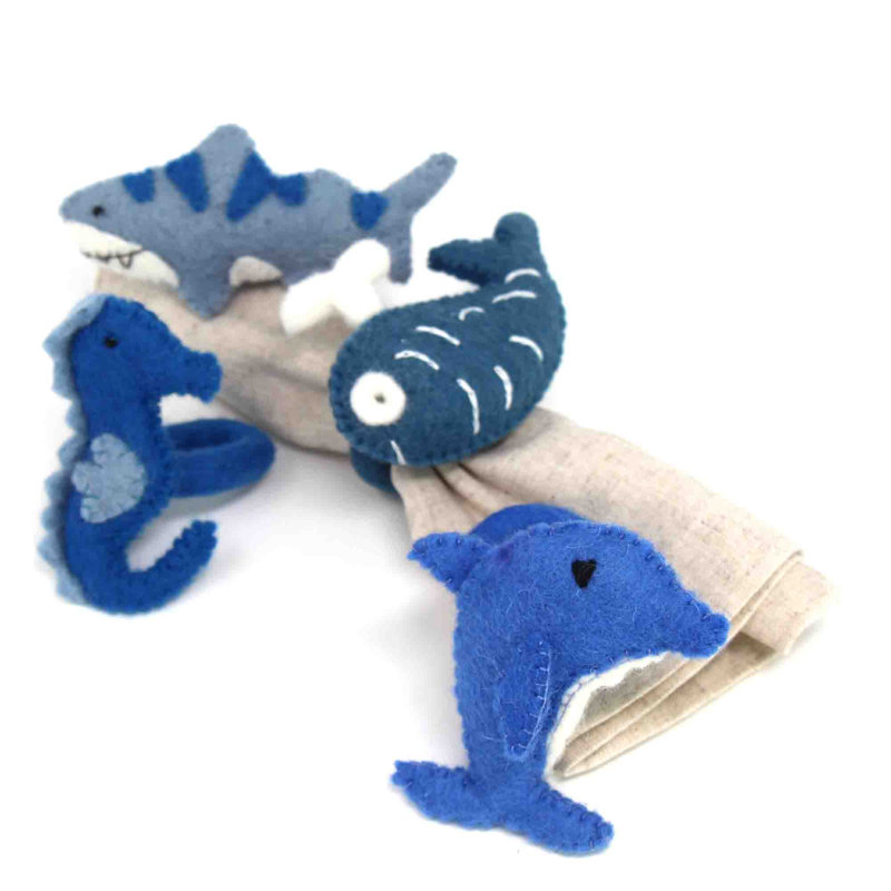 Natural Wool, Azo-free Dyes Napkin Ring