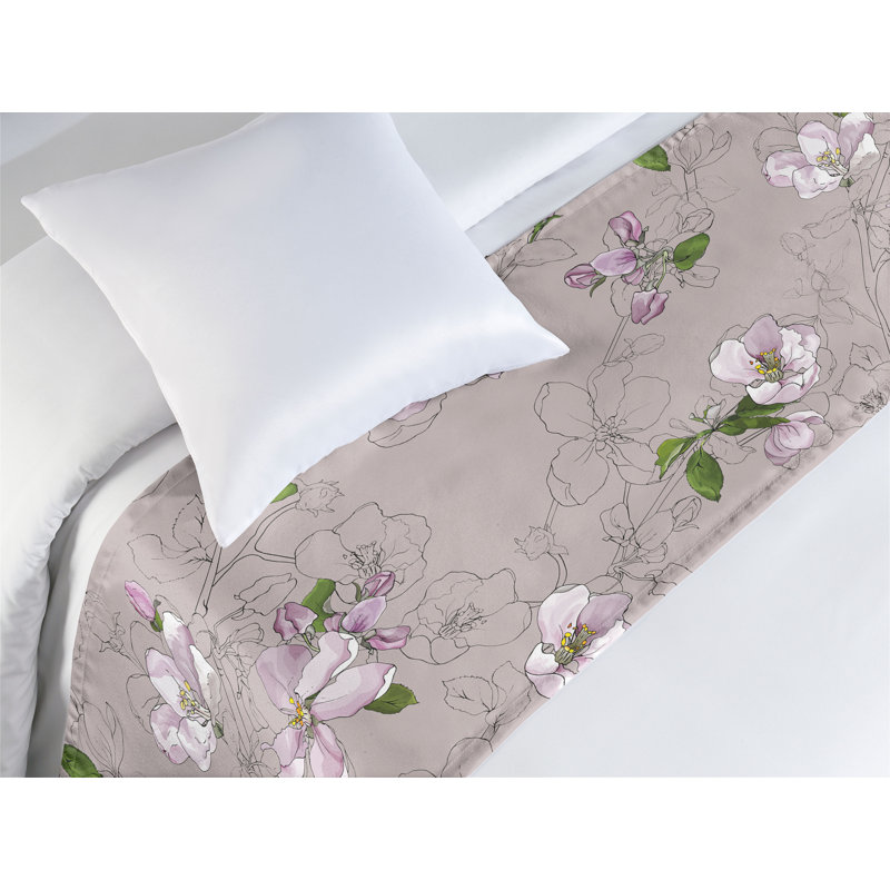 Motif de foulard de lit Ambesonne Sakura, Lit simple