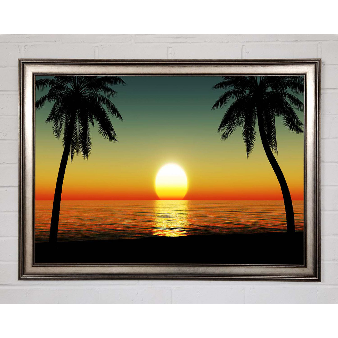 Gerahmtes Wandbild Palm Tree Bliss