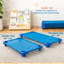 Lit de bébé empilable ECR4Kids, prêt à assembler, taille pour tout-petit, mobilier de classe, bleu, paquet de 6-88293593-129418000