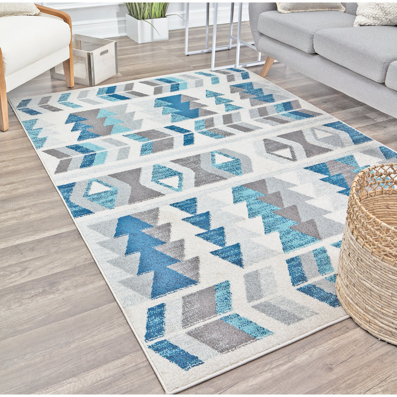 Miko Contemporary Mixed Berry Area Rug, Rectangle 5' x 7'6"