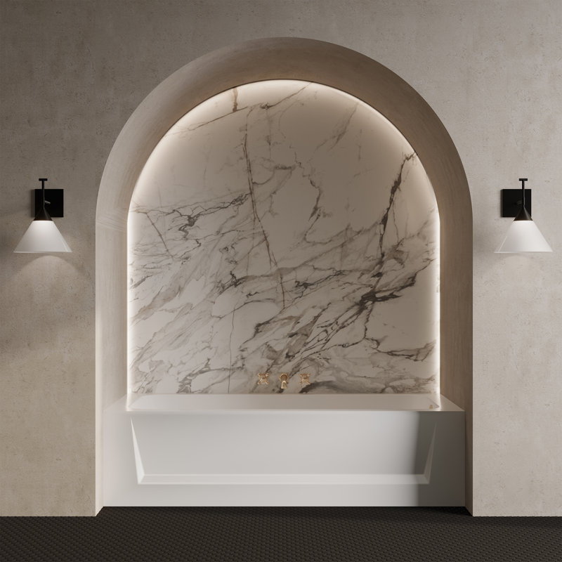 Virage 60" x 30" Alcove Bathtub with Apron, Right