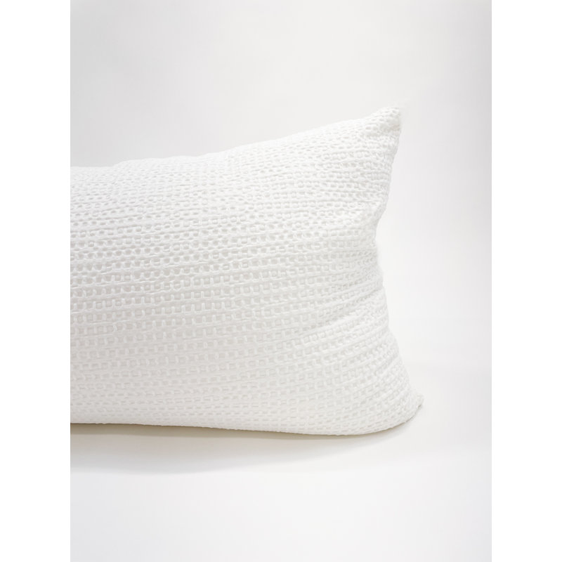 Down Throw Pillow, Rectangular, White, 14" x 40"