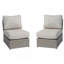 Chaise de patio entièrement assemblée avec coussins