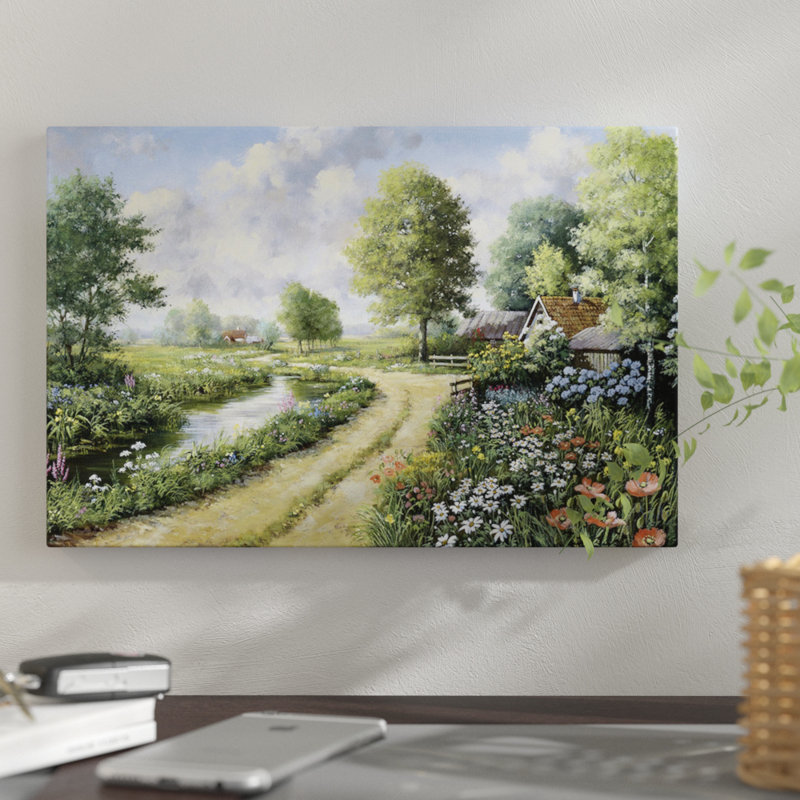 " Almost Home " by Peter Motz, 12" H x 18" W x 1.5" D, Wrapped Canvas, No Mat